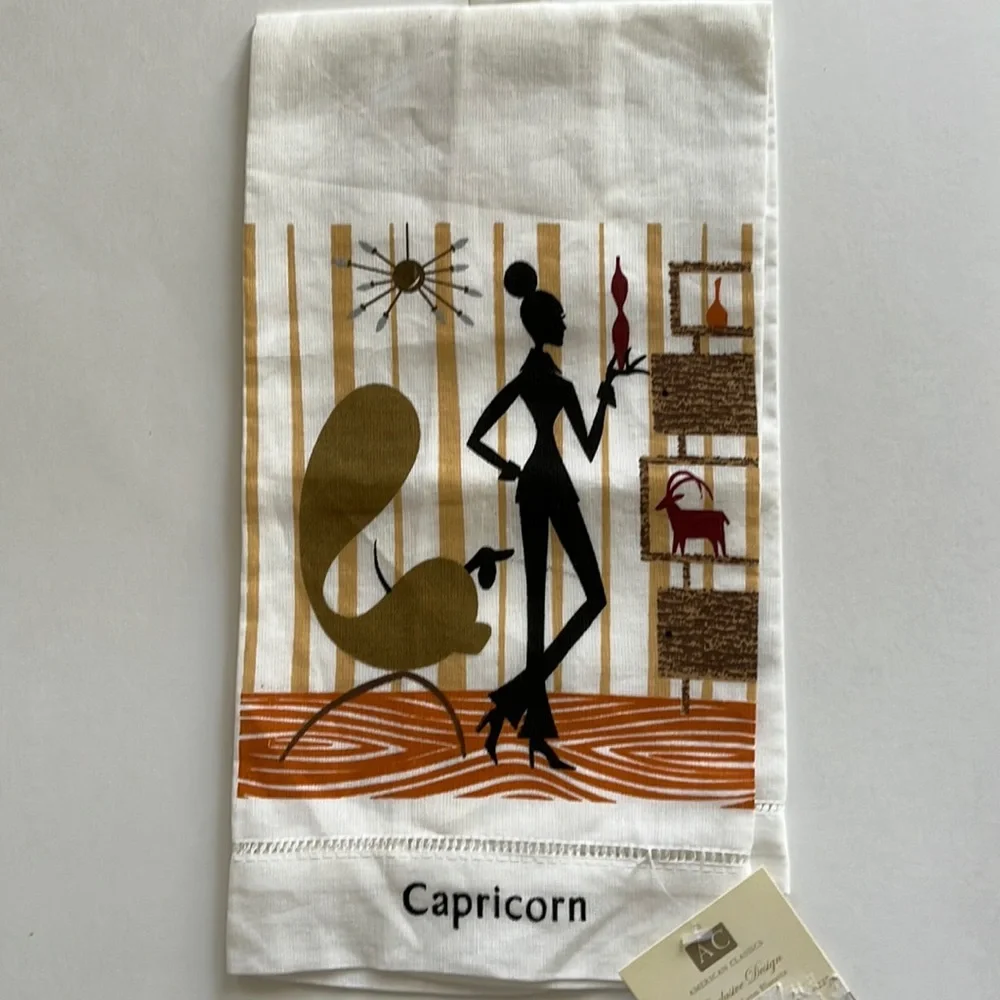 Capricorn Astrology Girls kitchen towel